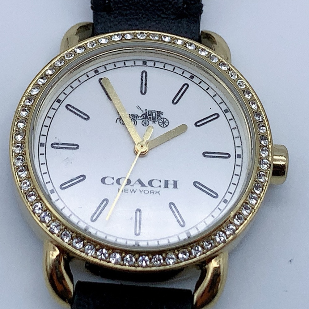 Coach Gold and Black Crystal-Accented Watch - Picture 5 of 13